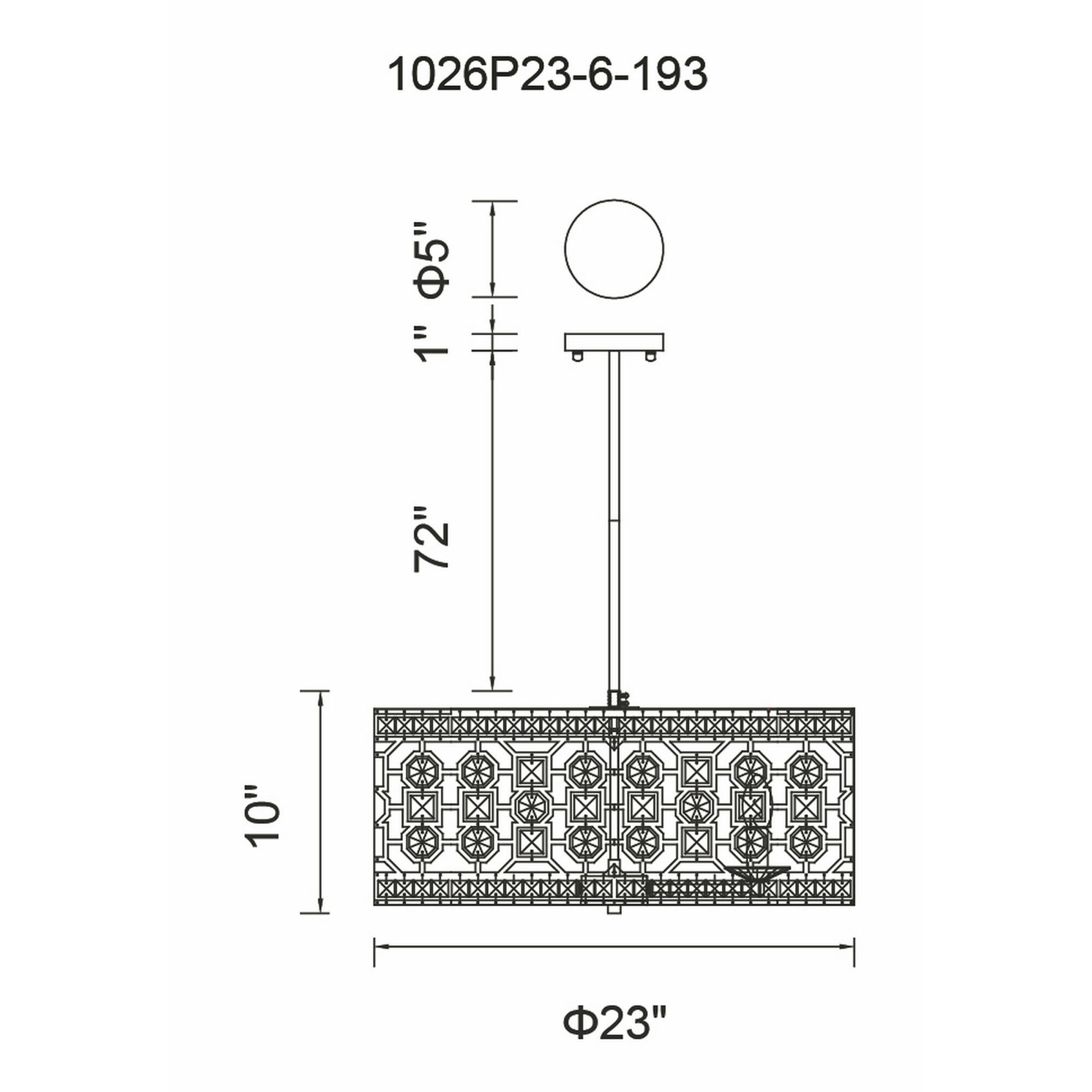 Belinda 6 Light 23 inch Champagne Drum Shade Chandelier Ceiling Light