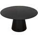 Vesuvius 59 X 59 inch Matte Black Dining Table