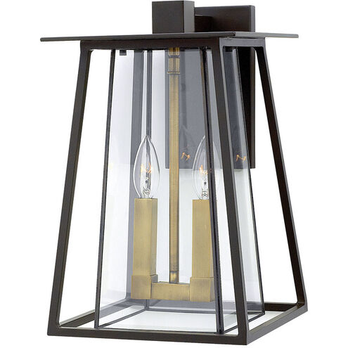 Walker Outdoor Wall Mount Lantern in Buckeye Bronze, Non-LED, Medium