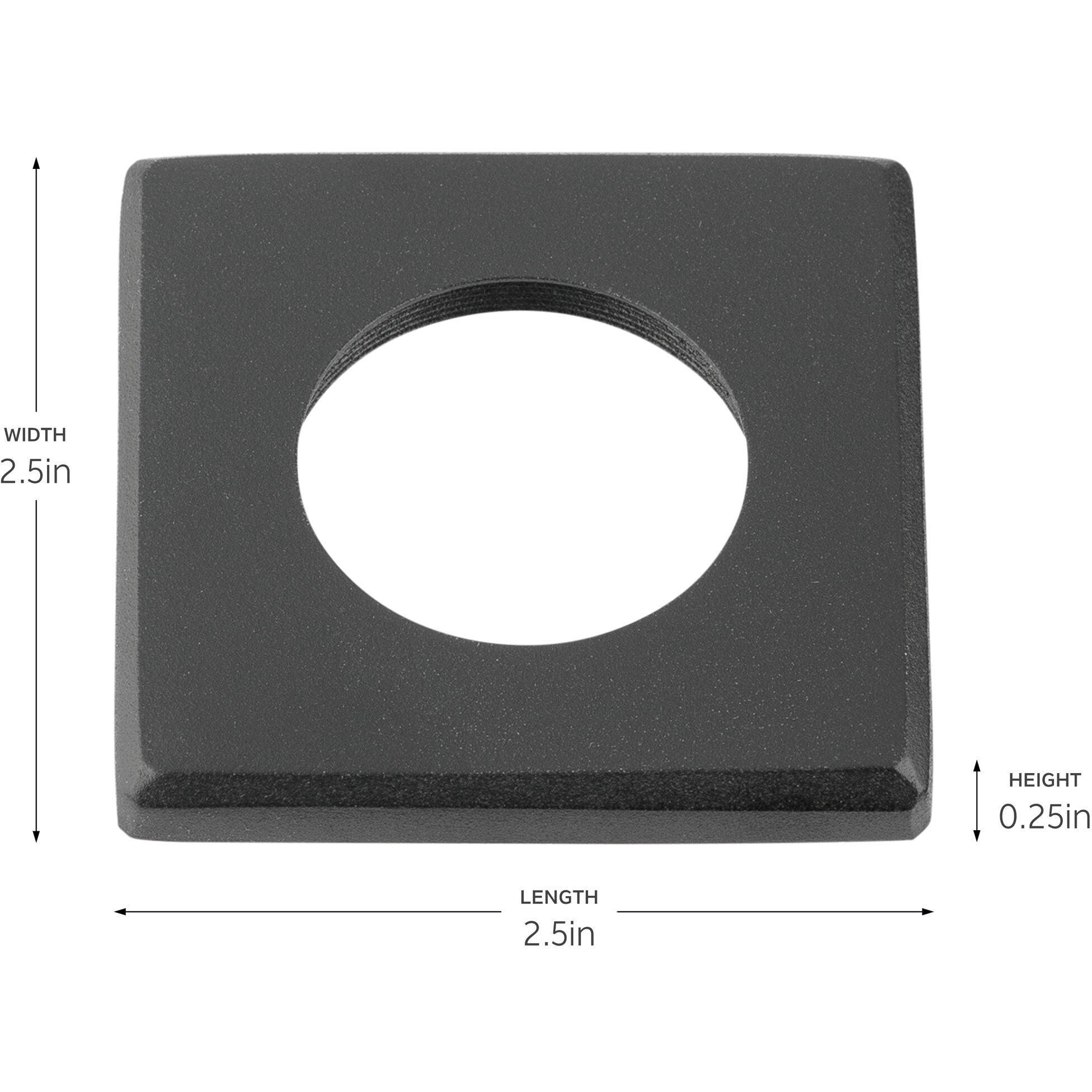 LED Mini All-Purpose Black Brass Square Accessory