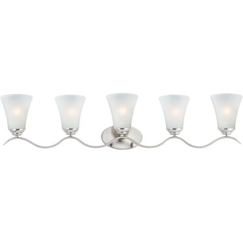 Vital 5 Light 41 inch Satin Nickel Bath Vanity Wall Light