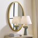 Elstree 42 X 27 inch Antique Brass Mirror