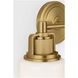 C&M by Chapman & Myers Ashford 2 Light 13.5 inch Burnished Brass Bath Vanity Wall Light