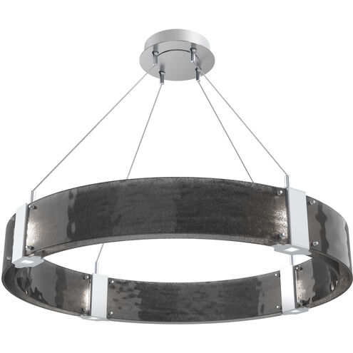 Parallel LED 32.7 inch Classic Silver Chandelier Ceiling Light in Smoke Granite, 2700K LED, Ring