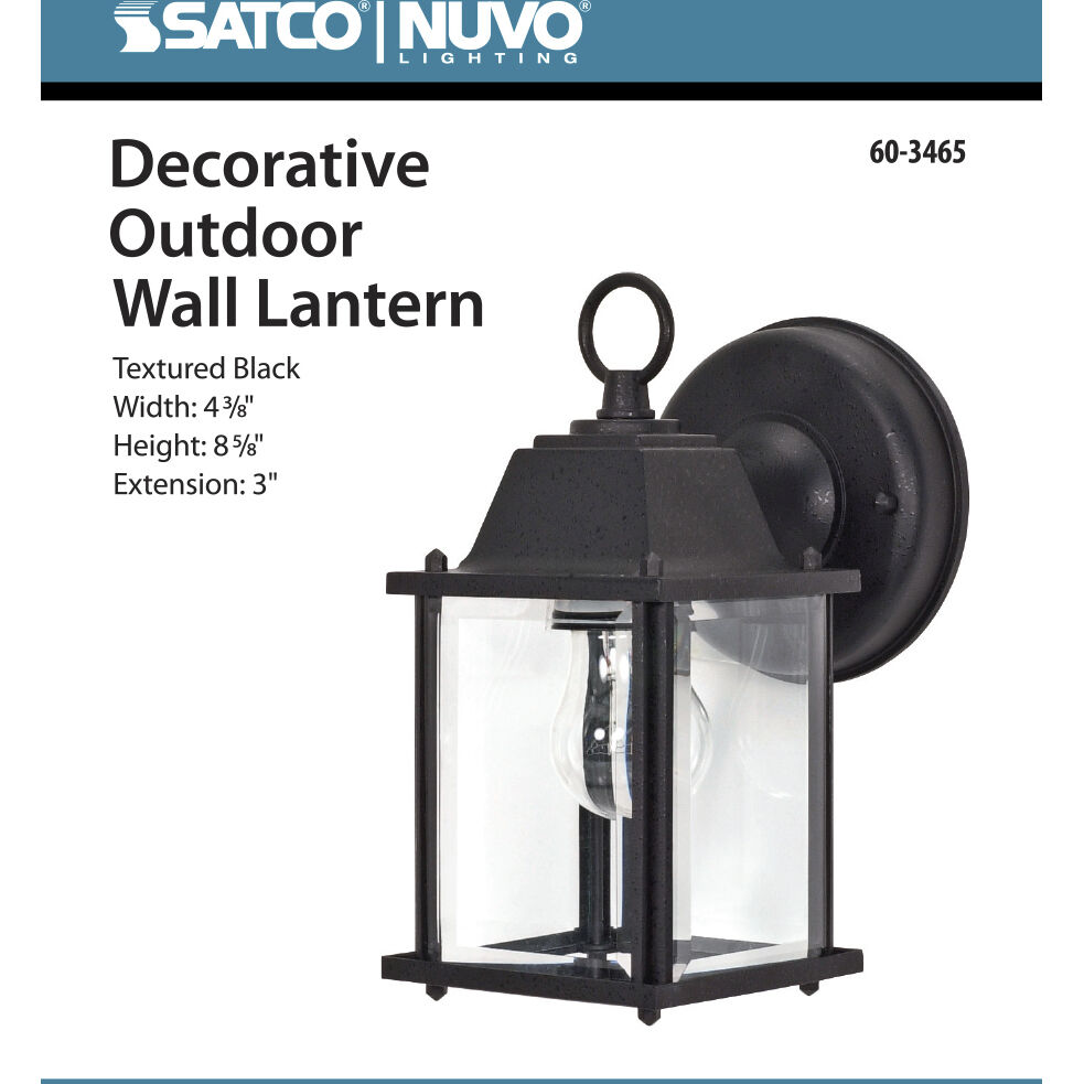 Brentwood 1 Light 9 inch Textured Black Outdoor Wall Fixture