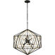 Marcia 10 Light 30 inch Matte Black and French Gold Pendant Ceiling Light
