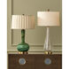 Zyphyrine 34 inch 150 watt Clear/Gold/Antique Brass Table Lamp Portable Light