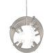 Soar 14 Light 40 inch Contemporary Silver Leaf Linear Chandelier Ceiling Light, Rectangular