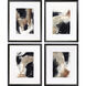 Abstract Brown and Beige and Black Framed Art