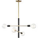 Astrid 4 Light 24 inch Aged Brass Chandelier Ceiling Light