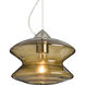 Zen 1 Light Satin Nickel Cable Pendant Ceiling Light