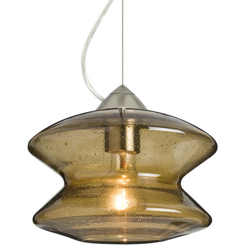 Zen 1 Light Satin Nickel Cable Pendant Ceiling Light