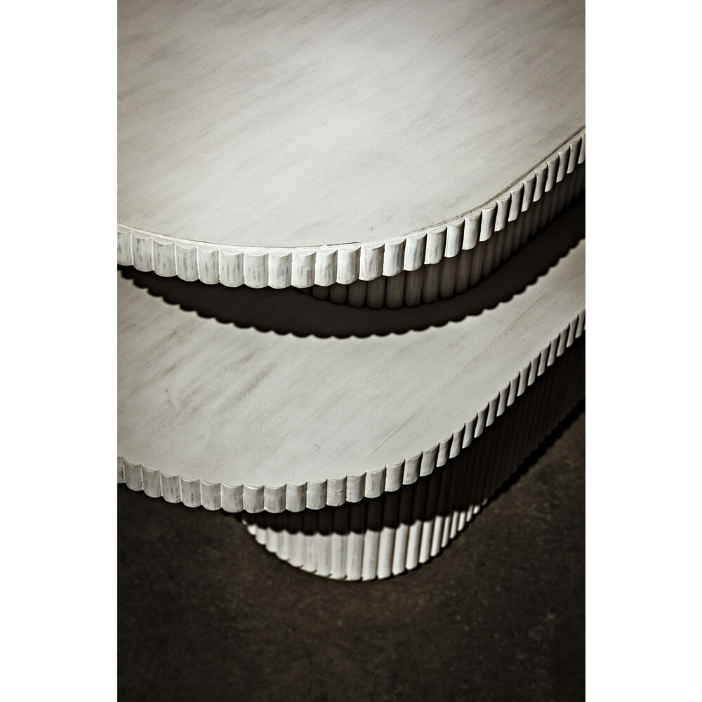 Parker 84 X 22 inch White Wash Console