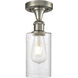Clymer 1 Light 3.88 inch Brushed Satin Nickel Semi-Flush Mount Ceiling Light