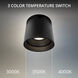 Downtown LED 3.5 inch Black Outdoor Flush Mount in 4000K, dweLED