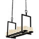 Alabaster Rocks 14 Light 13 inch Matte Black Chandelier Ceiling Light in 9800 Lm LED