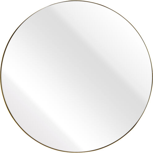 Beni 36 X 36 inch Brass with Clear Wall Mirror