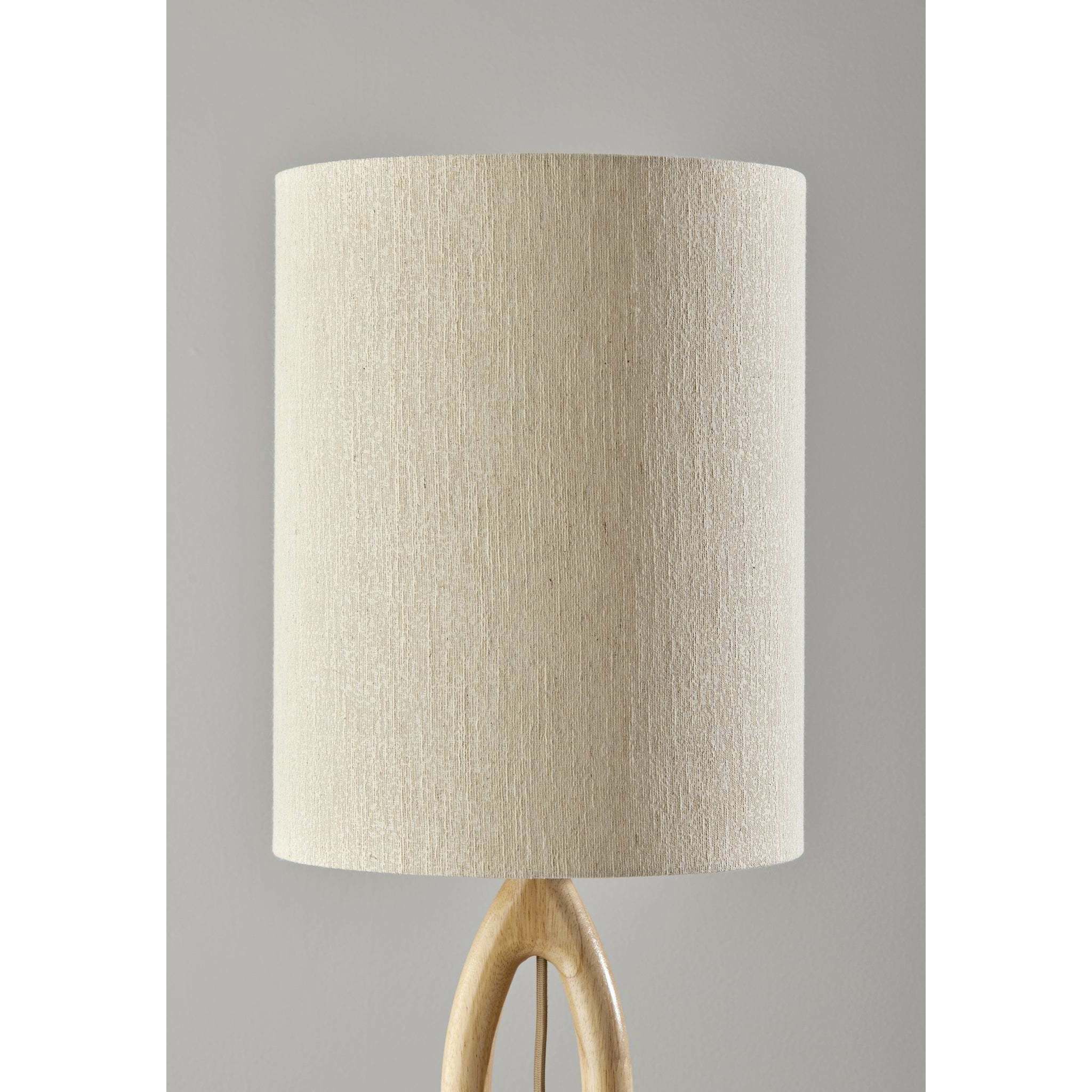 Mayfair 61 inch 100.00 watt Natural Wood Floor Lamp Portable Light