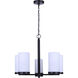 Britton 5 Light 21 inch Matte Black Chain Chandelier Ceiling Light