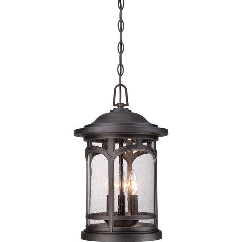 Marblehead 3 Light 11 inch Palladian Bronze Outdoor Hanging