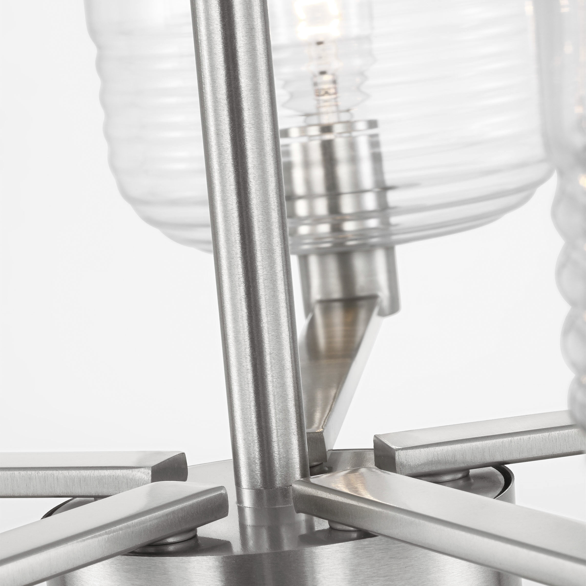 Drew & Jonathan Lochdale 5 Light 24 inch Brushed Nickel Chandelier Ceiling Light, Medium