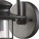 Portside 1 Light 12 inch Matte Black Outdoor Sconce