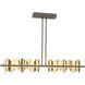 Hildene LED 51.9 inch Bronze/Modern Brass Pendant Ceiling Light, Large