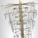AERIN Loire 12 Light 29.25 inch Gild Cascading Chandelier Ceiling Light