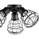 Fort Worth LED Noir Patio Fan Light Kit