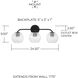 Dolan 3 Light 24.5 inch Matte Black Vanity Light Wall Light