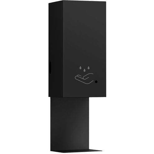 Luxe Matte Black Wall Mount Touchless Hand Sanitizer Dispenser