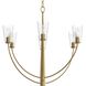 Jheni 6 Light 30 inch Brushed Gold Chandelier Ceiling Light