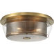 Kiruna 4 Light 17 inch Legacy Brass Flush Mount Ceiling Light