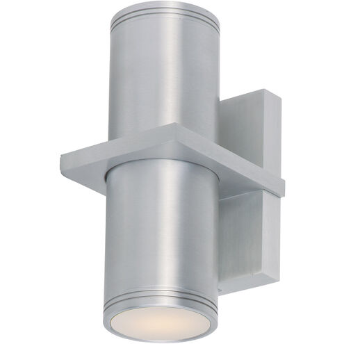 Lightray 2 Light 6 inch Brushed Aluminum Wall Sconce Wall Light