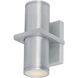 Lightray 2 Light 6 inch Brushed Aluminum Wall Sconce Wall Light