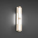 Conan LED 4 inch Beige Travertine and Aged Brass ADA Wall Sconce Wall Light