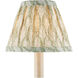 Plume Green and Ivory 6 inch Tapered Chandelier Shade