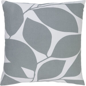 Somerset 22 X 22 inch Medium Gray and Ivory Throw Pillow