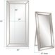 Titus 70 X 30 inch Silver Leaf Floor Mirror