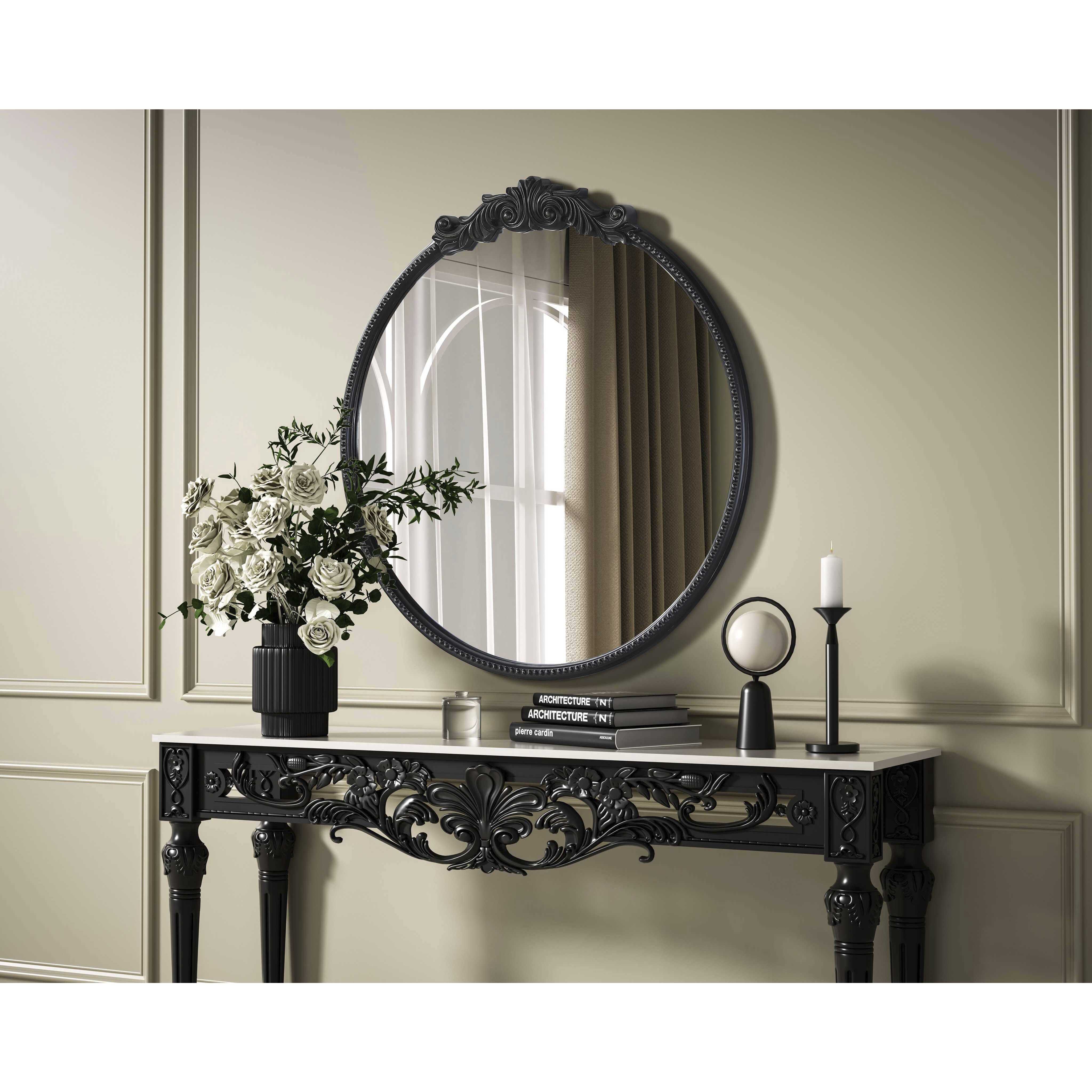 Naomi 45 X 42 inch Vintage Bronze Mirror