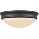 Baumann 1 Light 10 inch Matte Black Flush Mount Ceiling Light