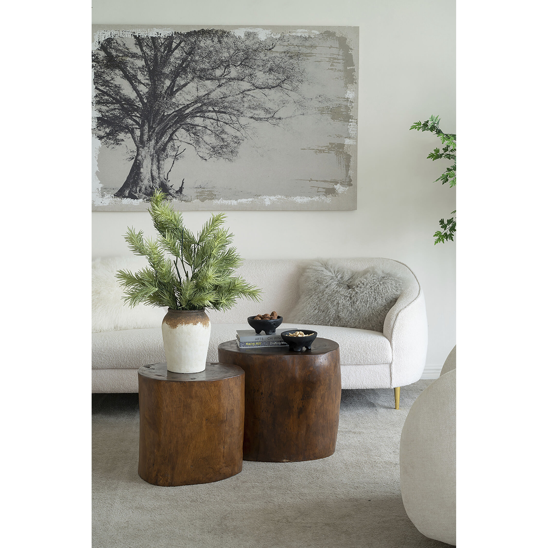 Teak 6 X 3 inch Bowls, With Legs, Set of 2