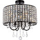 Elise 4 Light 17 inch Black Flush Mount Ceiling Light