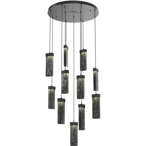Parallel LED 32.5 inch Matte Black Chandelier Ceiling Light, Round Multi-Port