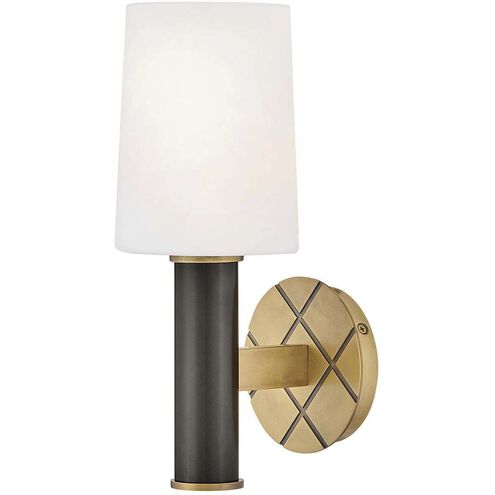 Declan 1 Light 6.75 inch Heritage Brass with Black Oxide Bath Light Wall Light