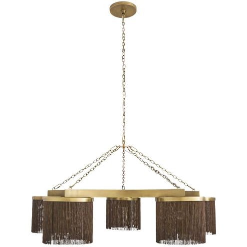 Langston 5 Light 46 inch Antique Brass Chandelier Ceiling Light