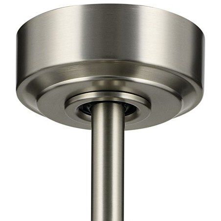 Spyn Lite 52 inch Brushed Nickel with Satin Black Blades Ceiling Fan