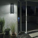 River Path LED 23 inch Textured Black Outdoor Wall, Large