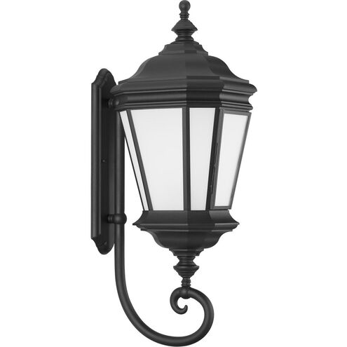 Crawford 1 Light 33 inch Textured Black Outdoor Wall Lantern, Large