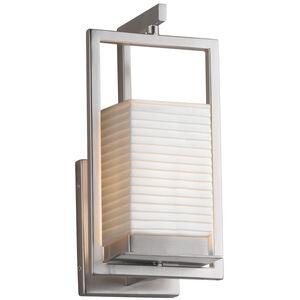 Porcelina LED 6.25 inch Brushed Nickel Wall Sconce Wall Light in Sawtooth